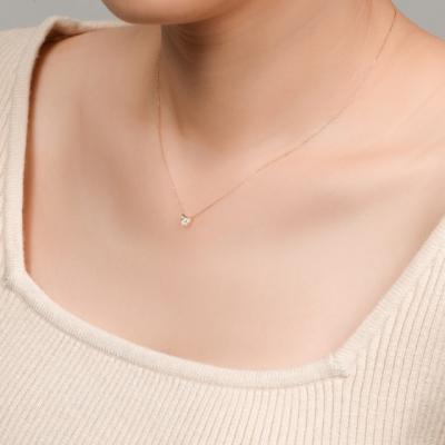 ふるさと納税 甲府市 K18PG ネコモチーフ ダイヤモンド ネックレス/c0083 |  | 01