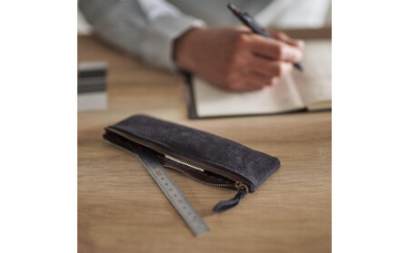 ENISICA エニシカ ジビエ鹿革 カクシカ ペンケース ラムネ