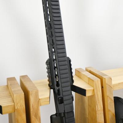 ふるさと納税 横手市 WOOD WORKS ライフルスタンド 1丁掛+マガジンラックセット【本体:ライトブラウン】 |  | 03