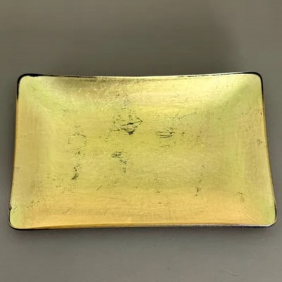 角小皿　箔貼り　ゴールド【1760434】