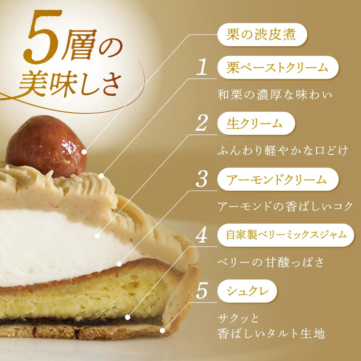 和栗のタルト 1ホール 15cm [TBN043] タルト