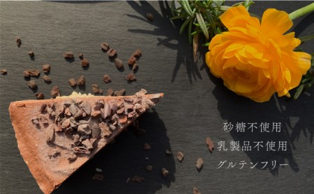 植物性100％ Vegan Raw Cake Chocolate（チョコレート／Lサイズ）☆お砂糖・小麦粉・乳製品不使用のスイーツ ヴィーガンローケーキ 吉野ヶ里町/Dondonyokunaru [F