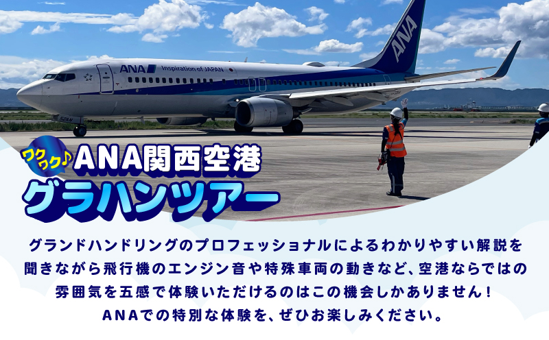 【12月6日(土)開催！】ANA限定　関西国際空港「ワクワク」グラハンツアー 【限定10名様 体験チケット グランドハンドリング 飛行機】 099H3902