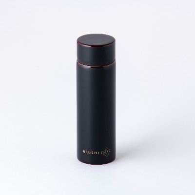 本漆だけの特別な質感のステンレスボトル【URUSHIPOKETLE 無地 溜色】【1255837】