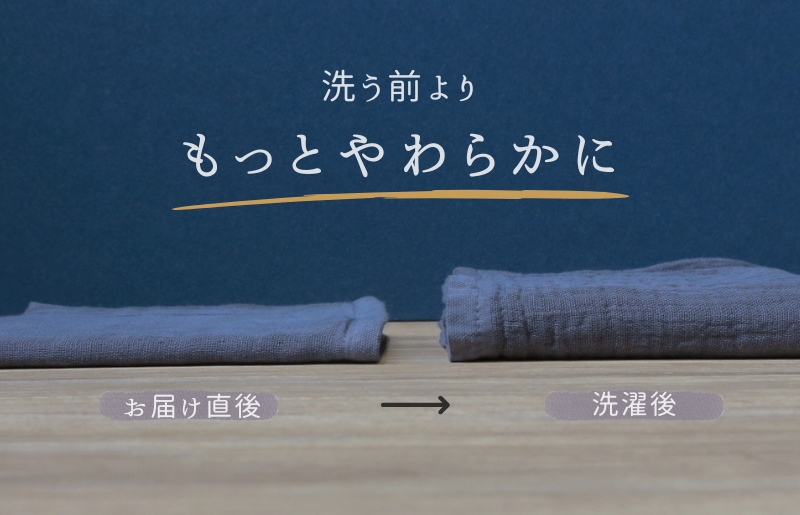 4重ガーゼ ミニバスタオル 4枚セット（ブルーグレー＆ダークグレー）【泉州タオル たおる タオル 普段使い 無地 シンプル 日用品 大阪 泉佐野 大阪府 泉佐野市】