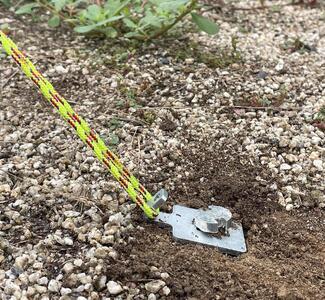 ねじペグ２５ｃｍ　シルバー　８本セット　キャンプ用ペグ　スパイラル　トルネード　アウトドア