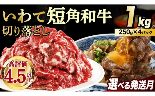
                  切り落とし 赤身 肉 牛肉 いわて 短角和牛 1kg 1000g 【選べる発送時期】 小分けパック 真空冷凍 | 牛肉 肉 赤身 短角 和牛 国産牛 ブランド牛 切り落し 大容量 牛丼 肉じゃが 煮込み 煮物 小分け 真空パック 数量限定 (AB124)
                