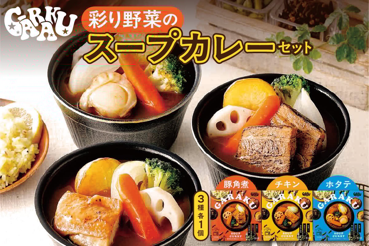 
            GARAKU彩り野菜のスープカレーセット
          