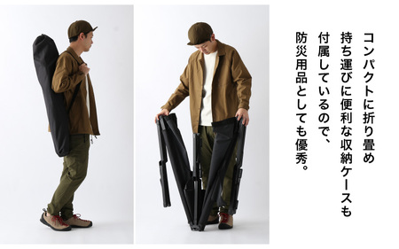 【先行予約】DVERG 折り畳み式コット（ブラック）1台 ハイタイプ 収納袋付き 【2025年11～12月頃より順次発送予定】【キャンプ アウトドア 椅子 グランピング おしゃれ スタイリッシュ 折り