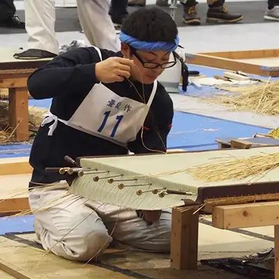 座布団 クッション 座椅子 正座 胡坐畳 あぐらたたみ  黄色
