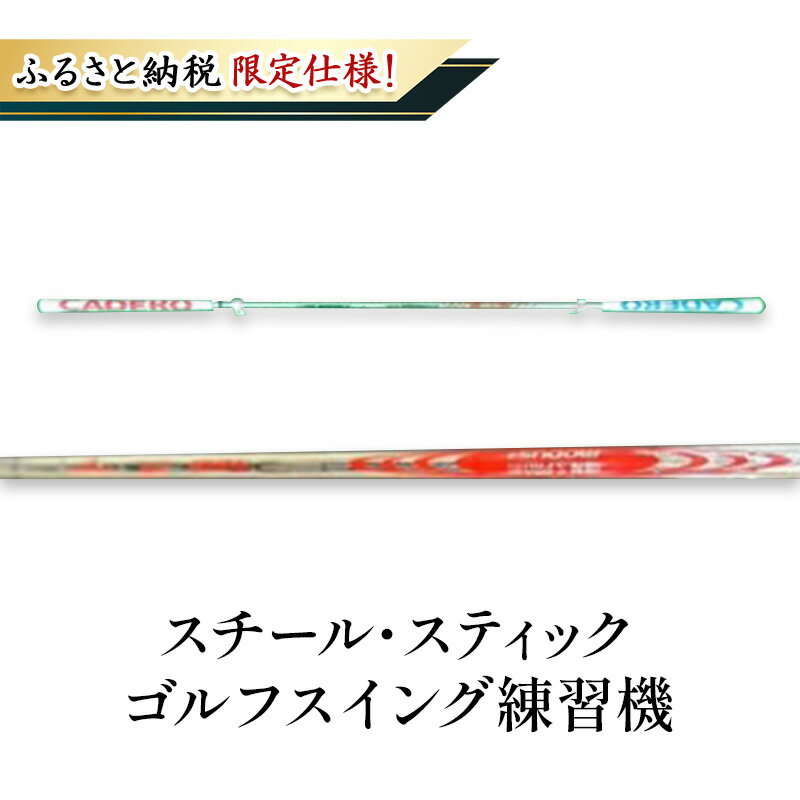 【ふるさと納税】【ふるさと納税限定仕様！】スチール・スティック ゴルフスイング練習機 フィットネス ゴルフ用品 練習用