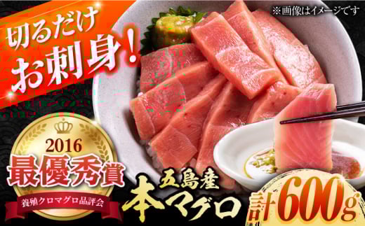 本マグロブロック詰合せ600g（養殖）五島市/奥浦海鮮直売所[PCL012] 柵 刺身 マグロ まぐろ 鮪 さしみ とろ トロ 刺し身 冷凍 魚 鮮魚 刺身柵