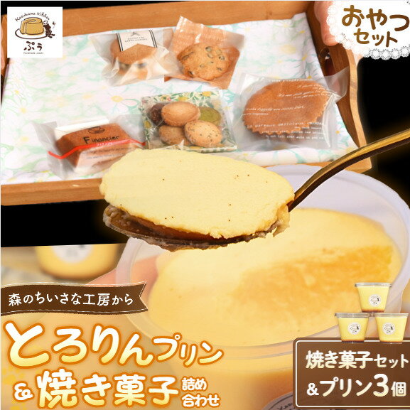 【ふるさと納税】 とろりんプリンと焼き菓子の詰め合わせセット プリン 焼き菓子 みなべ町 デザート お菓子 洋菓子 おやつ 地産地消 贈答 母の日 贈り物 ギフト プレゼント