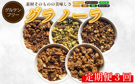 グラノーラ おまかせ 3種 定期便3回  グラノーラ