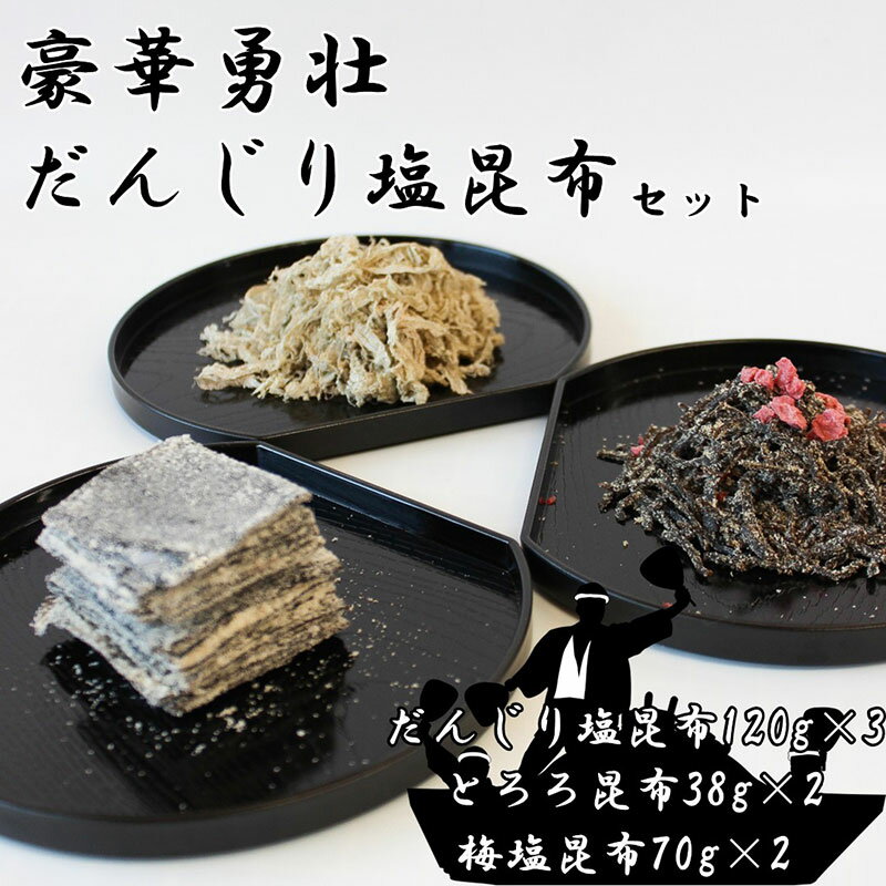 【ふるさと納税】だんじり塩昆布 3種 セット 詰め合わせ 塩昆布 とろろ昆布 梅塩昆布 ご飯のお供 ごはんのお供 ごはんのおとも お茶漬け おにぎり おにぎりの具 昆布 高級 大阪 大阪府 岸和田市
