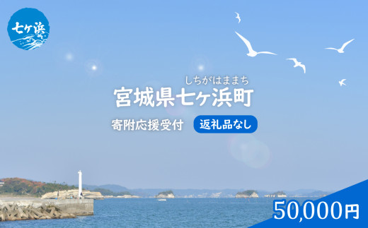七ヶ浜町 返礼品なし応援寄附【50,000円】| 7h-hn-50000 おすすめ返礼品