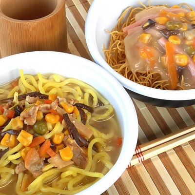 【発送月固定定期便】レトルトちゃんぽん3食、皿うどん3食の詰合せ 全4回【配送不可地域：離島】【4012663】