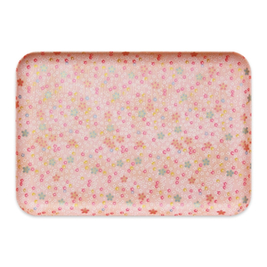 タツクラフト 友禅和紙トレー M 33cm 2枚セット 小花 吹雪 【Tk306】【ttcf115】