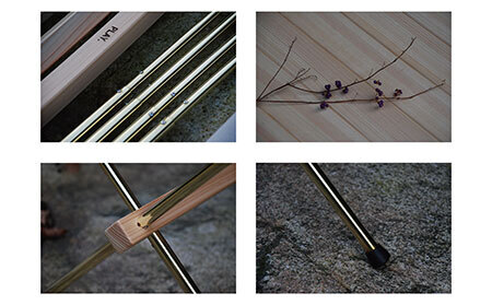 F25-013 PLAY. Roll table - L／真鍮脚タイプ