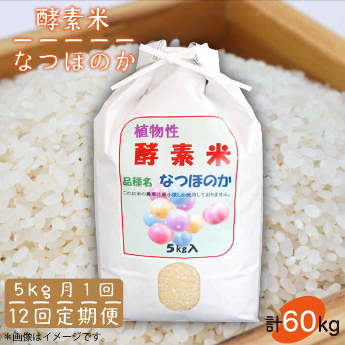 【ふるさと納税】【全12回定期便】【R8年度産】なつほのか 酵素米 5kg [JDG005] お米 ご飯 米 精米
