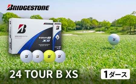 【期間限定　寄附額改定】ゴルフ 24 TOUR BXS 1ダース ゴルフボール ボール ブリヂストン ダース セット 【イエロー（YE）】
