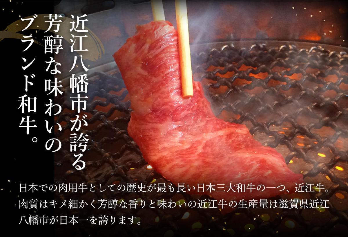 【4等級以上】厳選　近江牛　カルビ　焼肉【500g】【BS02W】