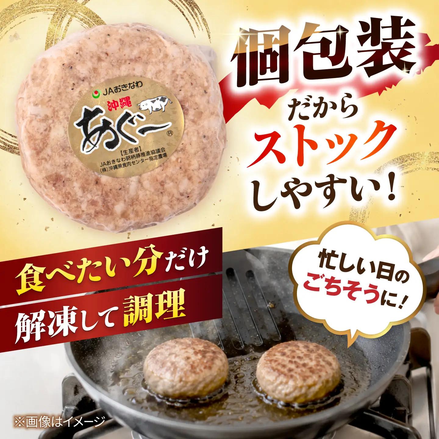 アグー豚ハンバーグ 100g×4個 冷凍ハンバーグ あぐー豚 BCAZ006