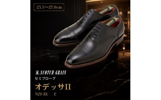 
                  スコッチグレイン ビジネスシューズ メンズ オデッサII 920BL セミブローグ 革靴 本革 日本製 E 送料無料 ギフト [№5619-1553]
                