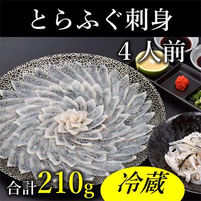 ふるさと納税 長門市 とらふぐ刺身4人前