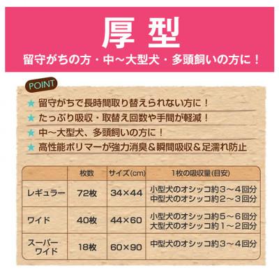 ふるさと納税 茨城町 国産ペットシーツ 厚型ワイド 40枚(60cm×44cm)×4袋 |  | 03