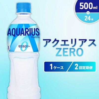 ふるさと納税 えびの市 【毎月定期便】アクエリアス ゼロ PET 500ml×24本(1ケース)(えびの市)全2回