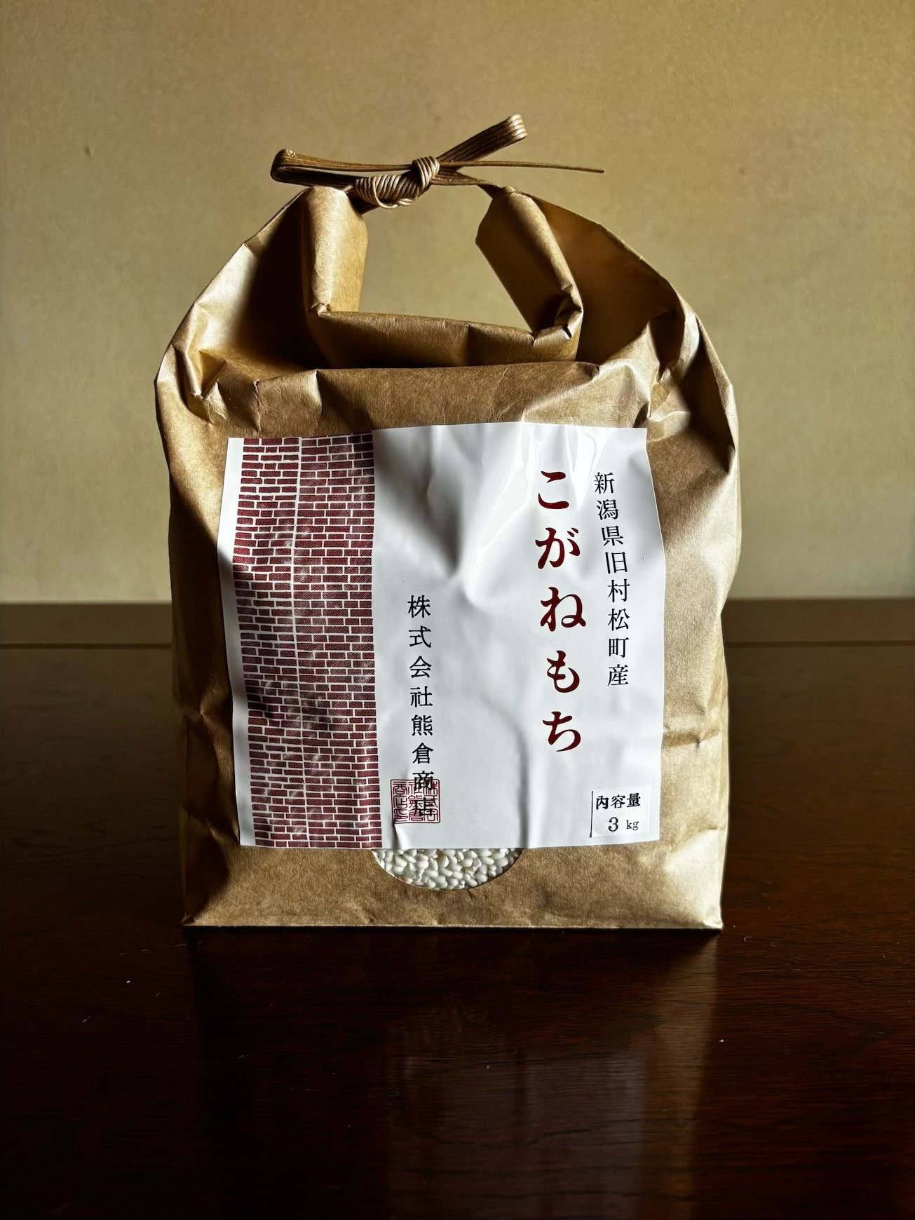 
                   【先行予約】令和8年産 旧村松町産 こがねもち 3kg 新潟県 五泉市 株式会社熊倉商店
                