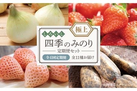 【2025年4月配送スタート】 ≪極上≫しろいし四季のみのりセット（全4回配送）【株式会社IMKCorporation】 [IBX002]