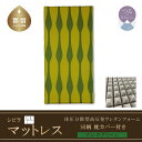 【ふるさと納税】シングル 【シビラ】体圧分散型 高反発ウレタンフォームマットレス （厚さ約7cm） 同柄ピロケース付（オンダ／グリーン）【サンモト】｜Sybilla 送料無料 マットレス 国産 日本製 敷布団 高反発 枕カバー 新生活 大学入学 就職 一人暮らし