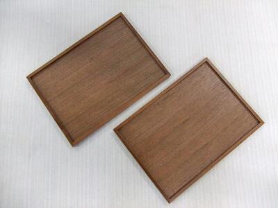 旭川家具　コサイン　トレー（小）2枚セット　ウォルナット  ｜ 家具 _00216