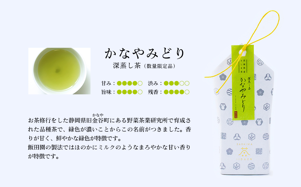【境町産茶葉100%使用】シングルオリジン５品種飲み比べセット 合計400g 