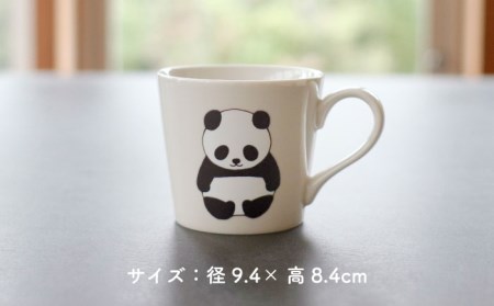 【美濃焼】  温度で変化する器  温感 パンダ マグカップ （2個）  『パンダ』  【丸モ高木陶器】 [TBA076]