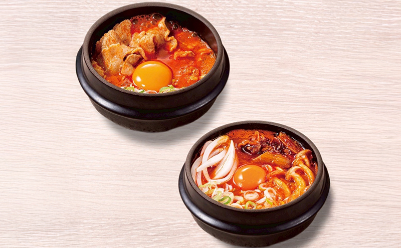 豚スンドゥブ×3食セット 味噌スープ ＆ 牛すじスンドゥブ×3食セット 味噌スープ 計 2種 6食セット 東京純豆腐 定番 豚肉 スタンダード 基本  大人気 コラーゲン たっぷり 自社製 もみたれ 