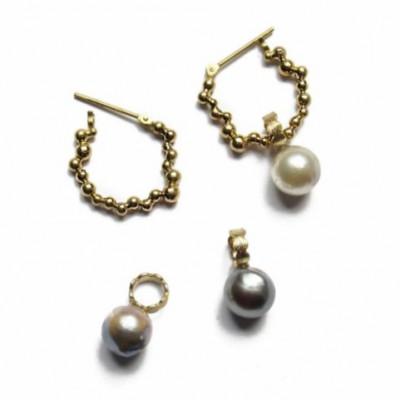 ふるさと納税 座間味村 kerama pearl × marumaru charm top / K18 T-19 |  | 02