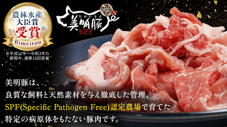 美明豚 小間切れ 1kg【茨城県共通返礼品 行方市】 豚肉 国産 銘柄 お手頃 グルメ 茨城県 料理 [CV005sa]