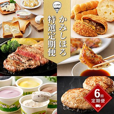 ふるさと納税 上士幌町 かみしほろ特選定期便 6ヵ月コースB 6回 乳製品 パン ステーキ 餃子 アイス ハンバーグ