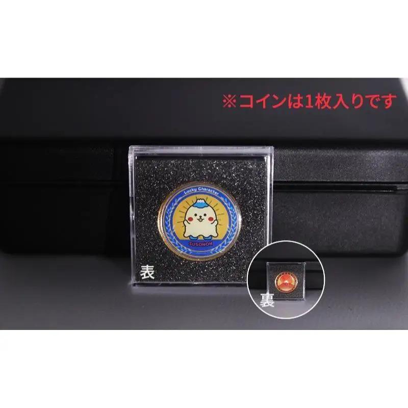 開運メダル トスコイン ＆ ボールマーカー （ケース入り） すそのん 富士山 メダル ゴルフ トスコイン ゴルフマーカー オリジナルデザイン キャラクター 開運 幸運 裾野市 静岡