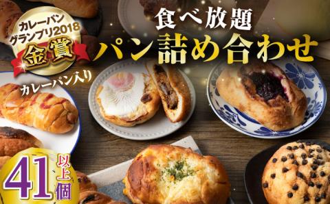 壱岐島満喫食べ放題 パック  41個 セット カレー パン ハード  ステーキ 朝食 高級 詰め合わせ 《壱岐市》【パンプラス】[JEU004] 50000 50000円