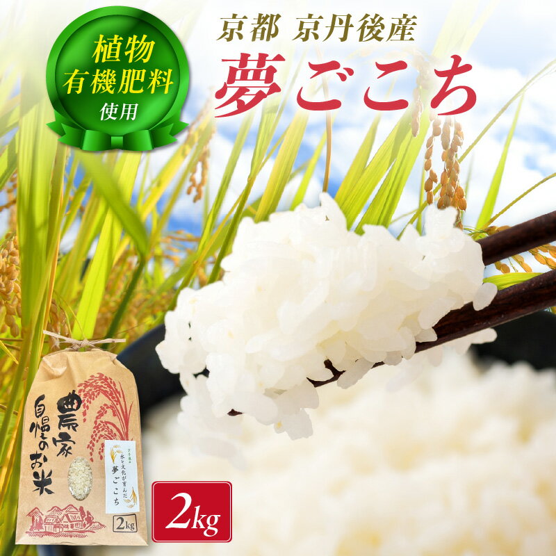 【ふるさと納税】京丹後の夢ごこち／京丹後米～水と文化が育んだ～夢ごこち 2kg お米 米 夢ごこち 京丹後米 農家応援 生産者応援 送料無料