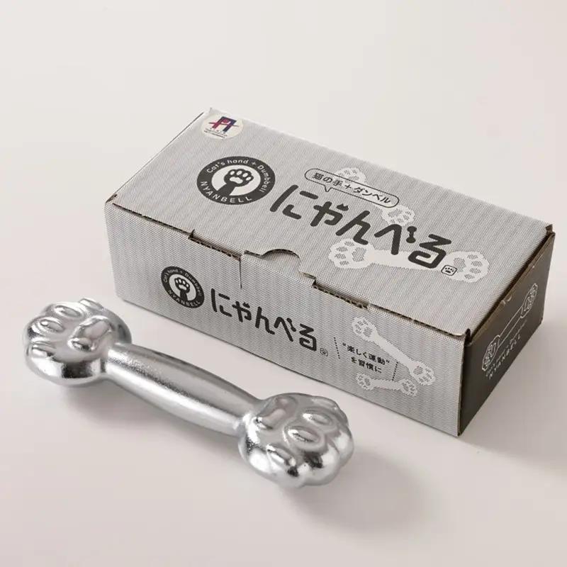 ダンベル にゃんべる（猫の手＋ダンベル）1kg メッキ 2本
