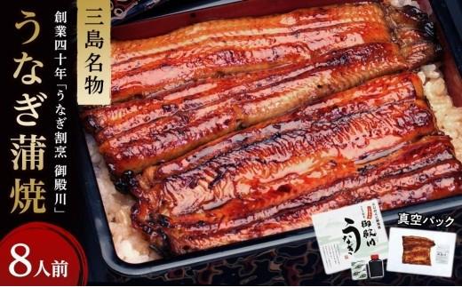 
            うなぎ 蒲焼 8人前 960g~ 冷蔵 三島名物 3代続くうなぎ屋 うなぎ蒲焼 真空パック 三島名物 御殿川 極上うなぎ 熟練 職人 静岡県 三島市 土用丑の日 晩ごはん 家族 惣菜
          