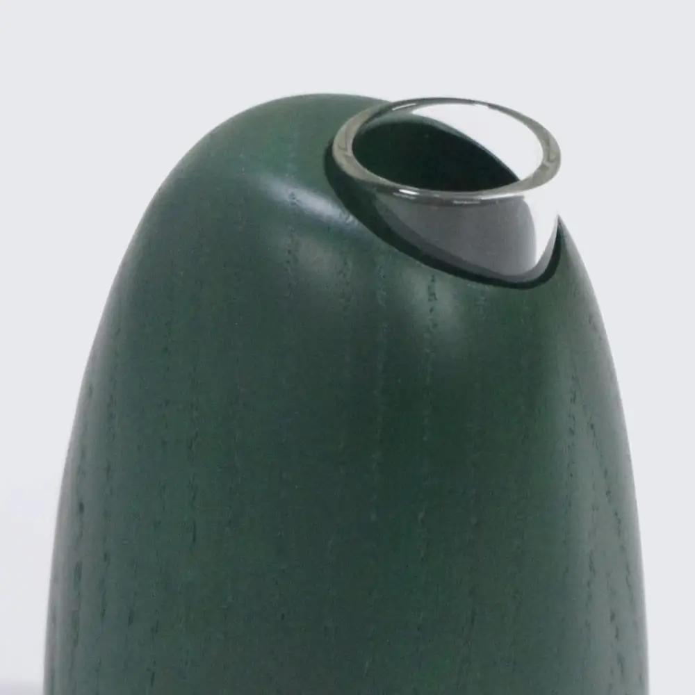 Mango vase -  small　green/SASAKI【旭川クラフト(木製品/一輪挿し)】マンゴーベース / ササキ工芸_03253