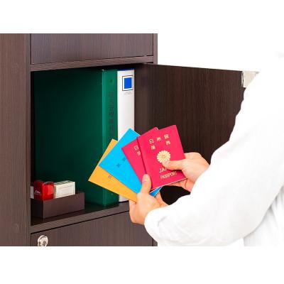 ふるさと納税 海南市 A4ファイル収納 3段 扉&カギ付きタイプ ダークブラウン aku100706502 |  | 02