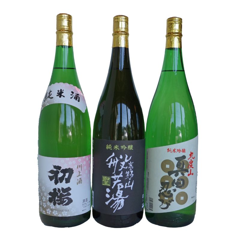 【ふるさと納税】初桜お薦め 純米酒川上酒初桜＆純米吟醸高野山般若湯『聖』＆純米吟醸真田忍び1.8L3本セット ［HS11］