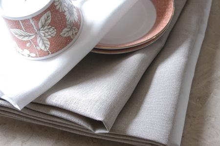 CD-11.【着心地の良い】バッククロス エプロンとキッチンクロスの2点セット／Brown（ブラウン）・White（ホワイト）